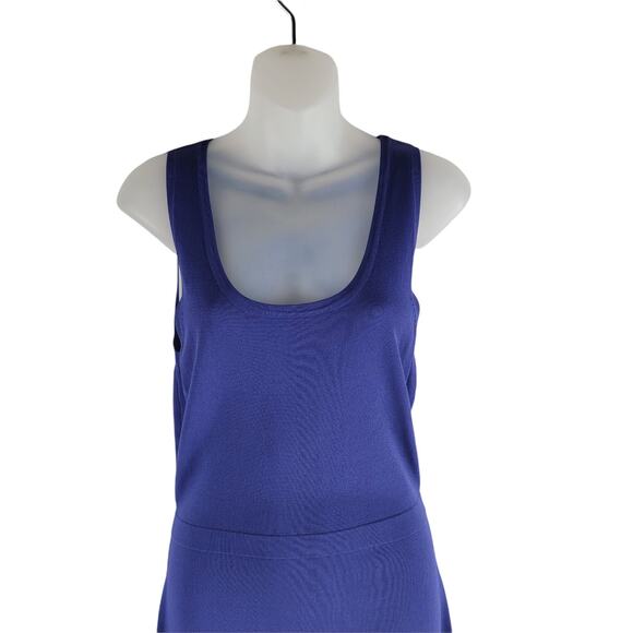 NEW W118 by Walter Baker Bronson sleeveless Fit And Flare Dress Blue Size S - Picture 2 of 5